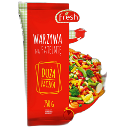Fresh warzywa na patelnię duża paczka 750 g fresh warzywa na patelnię duża paczka 750g