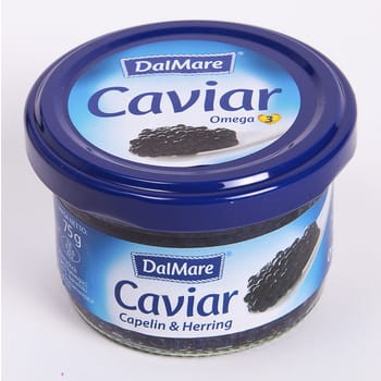 kawior czarny caviar capelin & herring dalmare 75 g 0d53c6e3fa47f1a9894810b55f9471df