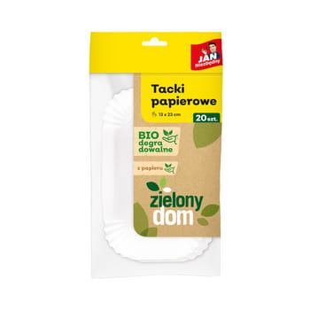 jan niezbędny zielony dom tacki z papieru 20 szt. bb007880395a9aadd44145016d64d4b9