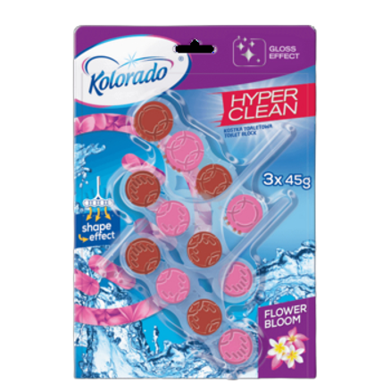 kolorado kostka do wc hyper clean kwiatowa 3x45g kolorado kostka do wc hyper clean kwiatowa 3x45g