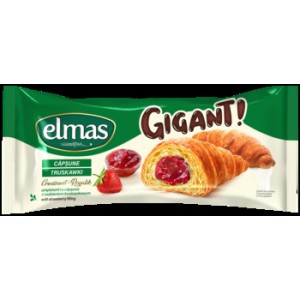 elmas gigant rogalik z nadzieniem truskawkowym 160 g