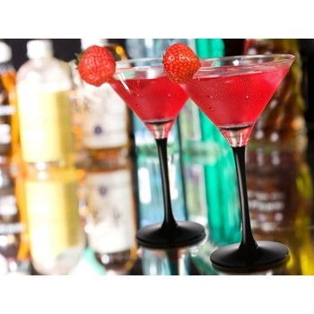 Kieliszek martini 260 ml czarna nóżka kieliszek martini 260ml czarna nóżka