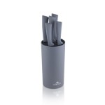 zestaw noży w bloku smart grey gerlach