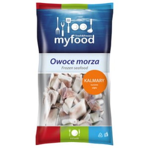 myfood kalmary surowe cięte w paski, glazura: 20%, 800 g/1000 g