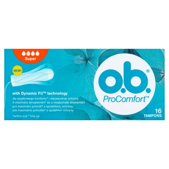 Tampony O.B. ProComfort super 16 szt. OB_o_b_ProComfort_Super_16_52504503_0_350_350.jpg