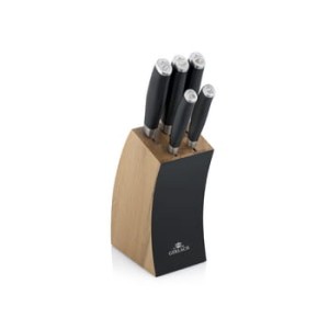 zestaw noży 5 szt. w bloku deco black gerlach