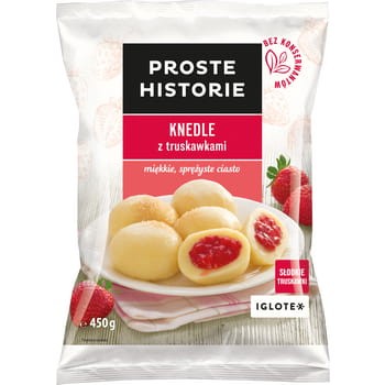 Proste historie - knedle z truskawkami 450 g 70095ad9c0d51c764ee8861032f7181d