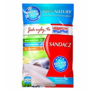 Abramczyk sandacz filety ze skórą bez dodatków 10% 450/500 g