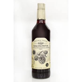 Polskie smaki syrop o smaku malinowym 1 l 1782c03d96b9c9a452eae48006dd6cff