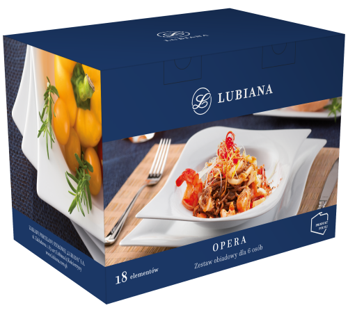 zestaw obiadowy dla 6 osób opera