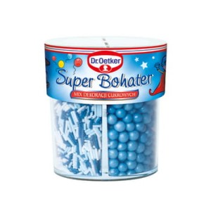 Dr. oetker mix dekoracji cukrowych super bohater 76 g