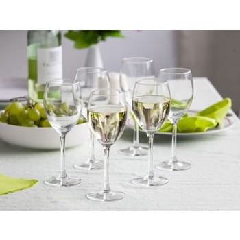 Kieliszek do wina białego 250 ml diamond komplet 6 sztuk 798a92b4bfe08deafccac6623bf0ac13