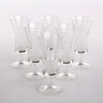 Komplet 6 kieliszków likier/sherry 50 ml diamond