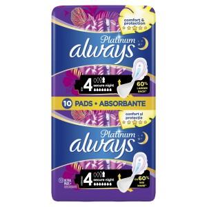 always night secure duo pack podpaski higieniczne, 10 sztuk
