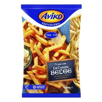 Aviko la cuisine belge frites - frytki o nieregularnym cięciu 2,5 kg 9fb959be9e3be5ff0bdcffd1bd0b435c