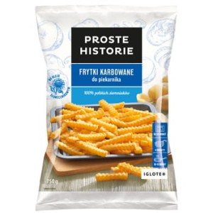 Proste historie frytki karbowane do piekarnika 750 g