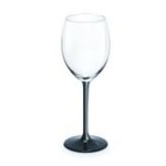 Kieliszek do czerwonego wina 330 ml czarna nóżka