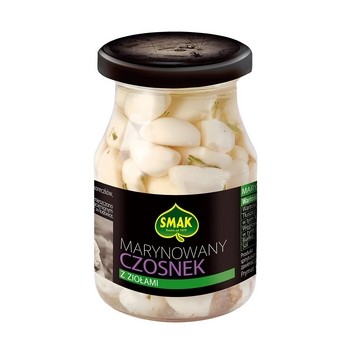 Czosnek marynowany z ziołami Smak 190/120 g Czosnek marynowany z ziołami Smak 190/120g