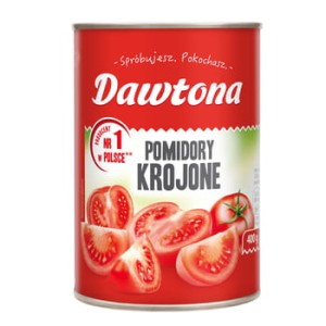 Pomidory krojone bez skórki Dawtona 400 g