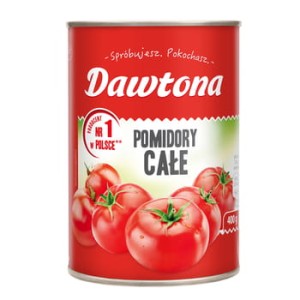 Pomidory całe bez skórki Dawtona 400 g