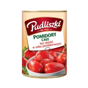 Pomidory całe w soku pomidorowym Pudliszki 400 g