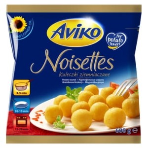 Mrożone Aviko Noisettes kuleczki ziemniaczane 600 g