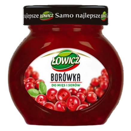 Borówka do mięs i serów Łowicz 230 g Borówka do mięs i serów Łowicz 230g