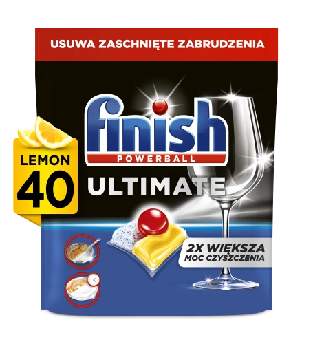 Kapsułki do zmywarki Finish Quantum Ultimate Lemon 40 szt.