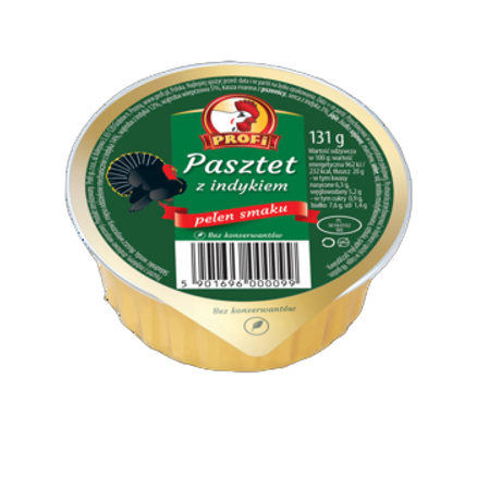 Pasztet z indykiem Profi 131 g Pasztet z indykiem Profi 131g