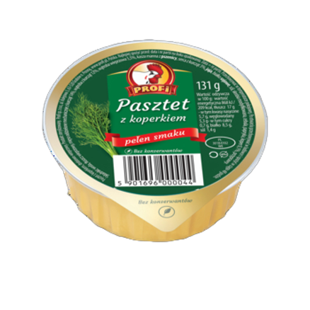 Pasztet z koperkiem Profi 131 g Pasztet z koperkiem Profi 131g