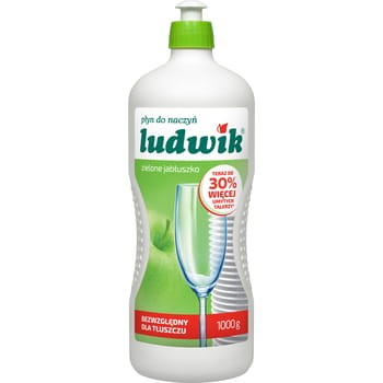 Płyn do mycia naczyń Ludwik Zielone Jabłuszko 900 g 256.jpg
