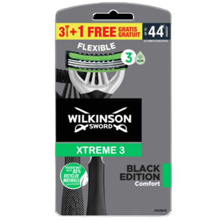 Maszynki do golenia Wilkinson Xtreme3 Black Edition 3+1szt. Maszynki do golenia Wilkinson Xtreme3 Black Edition 3+1szt.