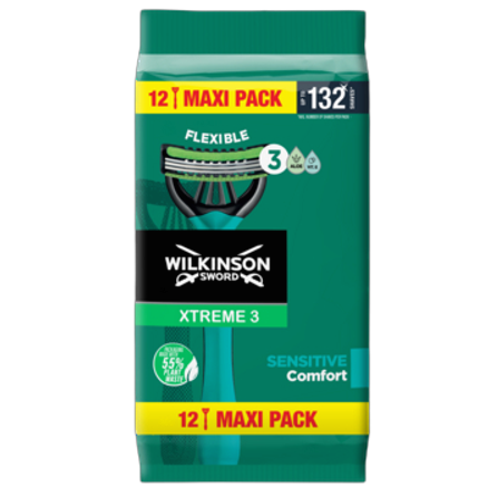 Maszynki do golenia Wilkinson Xtreme3 Pure Sensitive 12szt. Maszynki do golenia Wilkinson Xtreme3 Pure Sensitive 12szt.