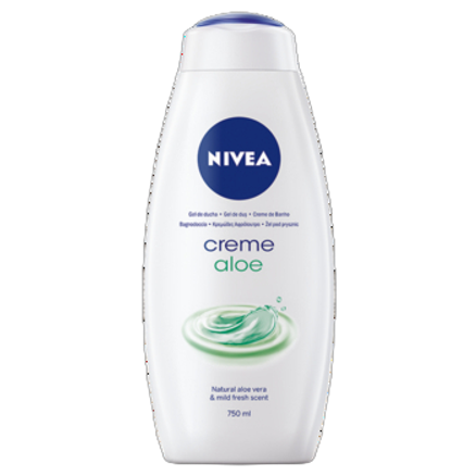 Żel pod prysznic Nivea Creme Aloe 750 ml Żel pod prysznic Nivea Creme Aloe 750ml