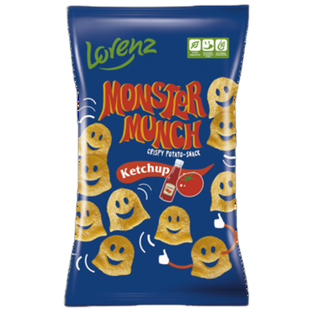 Chrupki Monster Munch o smaku Ketchupu Lorenz 100 g Chrupki Monster Munch o smaku Ketchupu Lorenz 100g