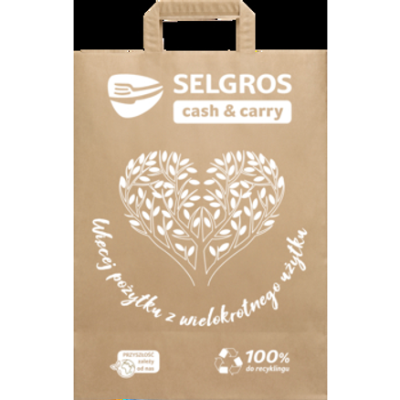 Torba papierowa logo Selgros Torba papierowa logo Selgros