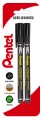 Pentel Foliopis z cienką okrągłą końcówką NF450 - czarny x 2