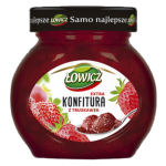Konfitura extra z truskawek o obniżonej zawartości cukrów Łowicz 240 g