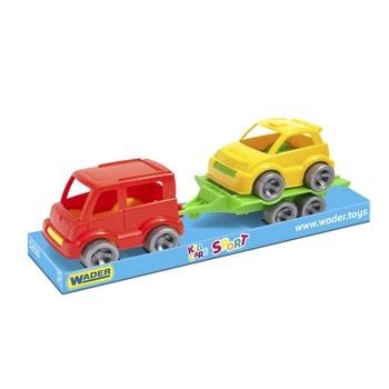 WADER Kid Cars Sport autko z przyczepą WADER Kid Cars Sport autko z przyczepą