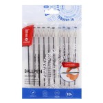 Długopis biurowy 0,7 mm MemoBe czarny etui 10 szt.