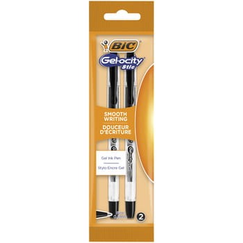 BIC Gel-ocity Stic Długopis żelowy czarny Pouch 2 sztuki 8d1e7ffc2c89cf62761099863927a185