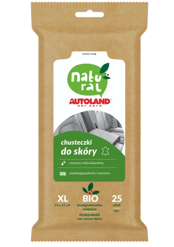 NATURAL Chusteczki do skóry 25 szt.