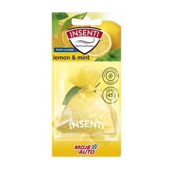 Odświeżacz powietrza - Insenti woreczek zapachowy Moje Auto - Lemon & Mint 20 g 1b274e583641afe15bd27d5672bcb365