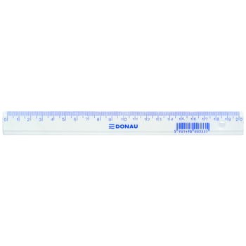Linijka DONAU 20 cm zawieszka transparentna 1098d619a8f79a91b1ec724805f873c4