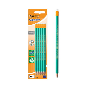 BIC Evolution® Original 655 ołówek grafitowy z gumką blister 10 szt. de4323b65ea332591587658d76fdaf6e
