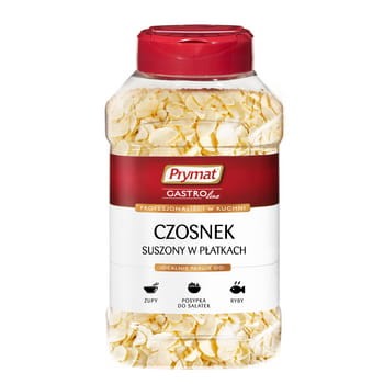 Czosnek suszony w płatkach 280 g Prymat GastroLine a84a9c3bd12987e5017bba9efc56ccb4