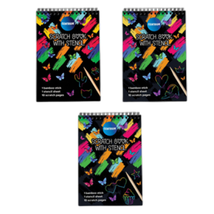 Wydrapywanka 200x140 mm 10-kartkowa z patyczkiem Centrum