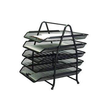 Zestaw na biurko Q-CONNECT Office Set metalowy 5 szufladek czarny 10bb4565a39f8f537b06e7de0e322eda