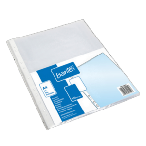 Koszulki groszkowe A4 PP Bantex o grubości 40 mikronów, opakowanie 100 sztuk