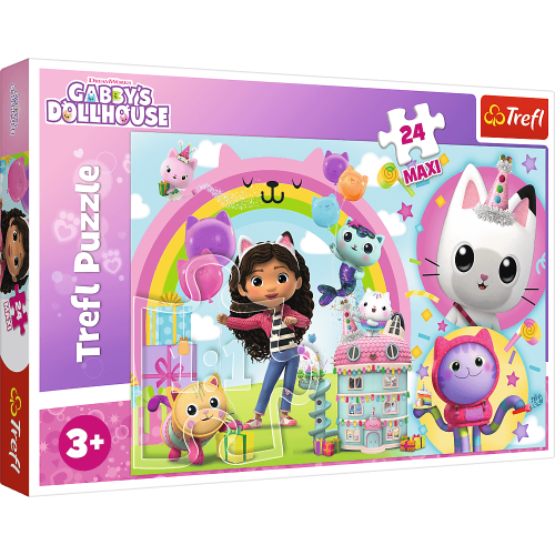 Trefl Puzzle 24 Maxi - Koci Domek Gabi Trefl Puzzle 24 Maxi - Koci Domek Gabi